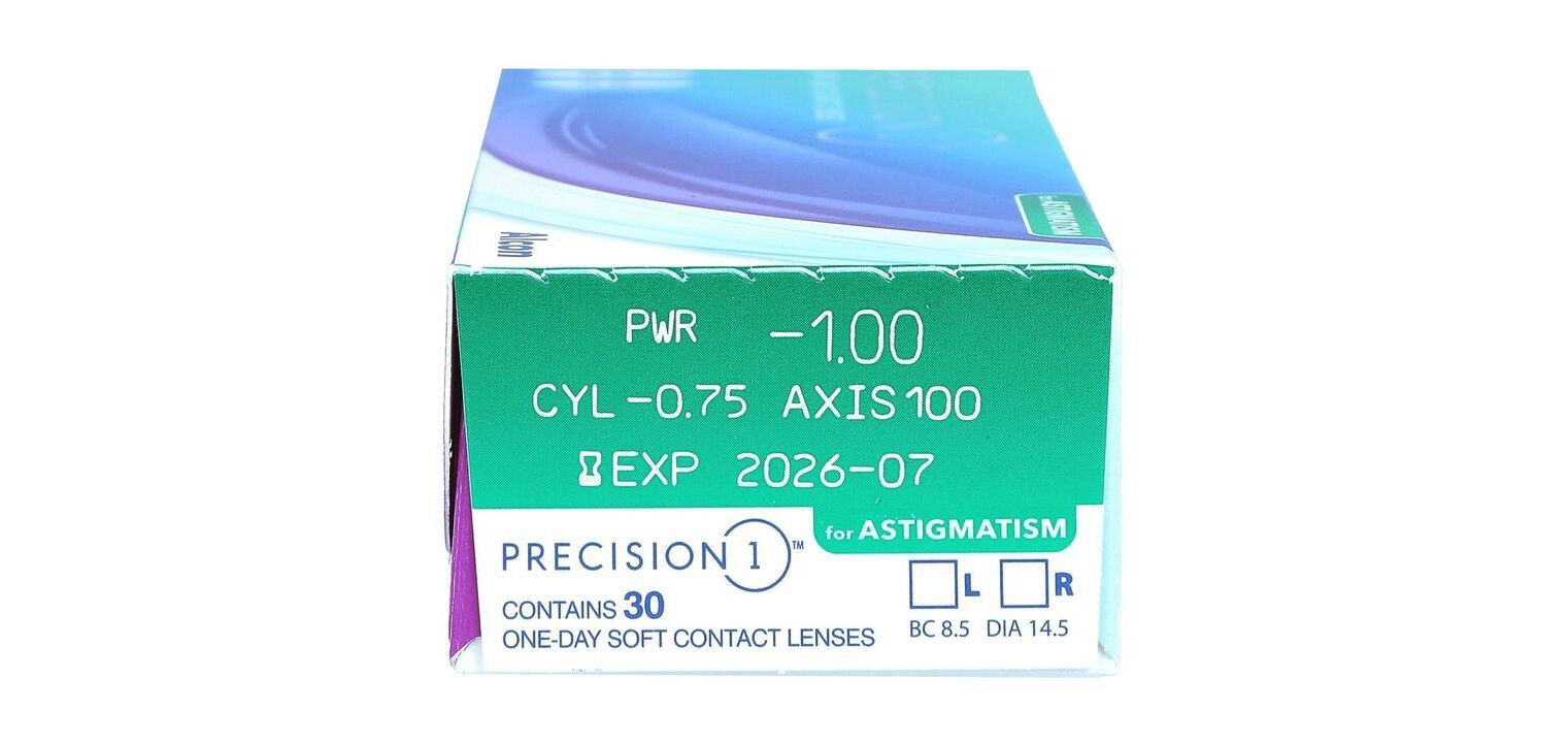 Lentilles de contact Precision Precision1 for Astigmatism