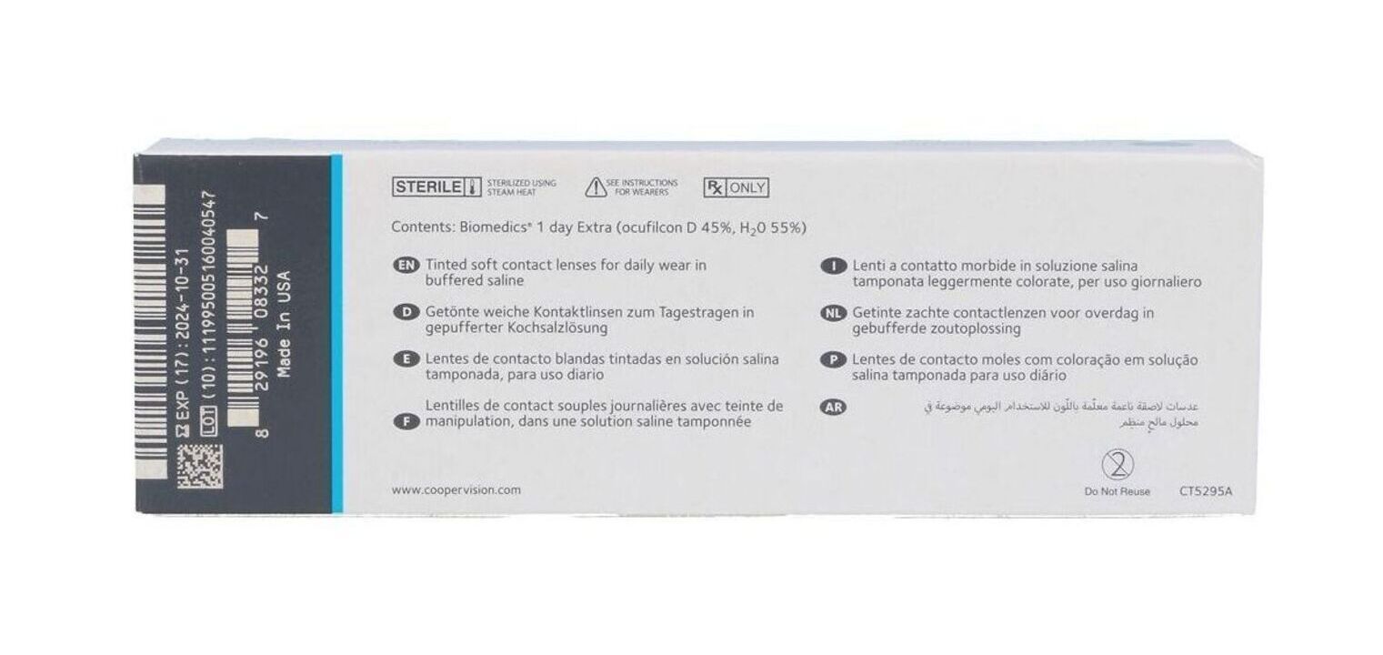 Biomedics 1 Day Extra - Pack of 30 - Daily Contact lenses
