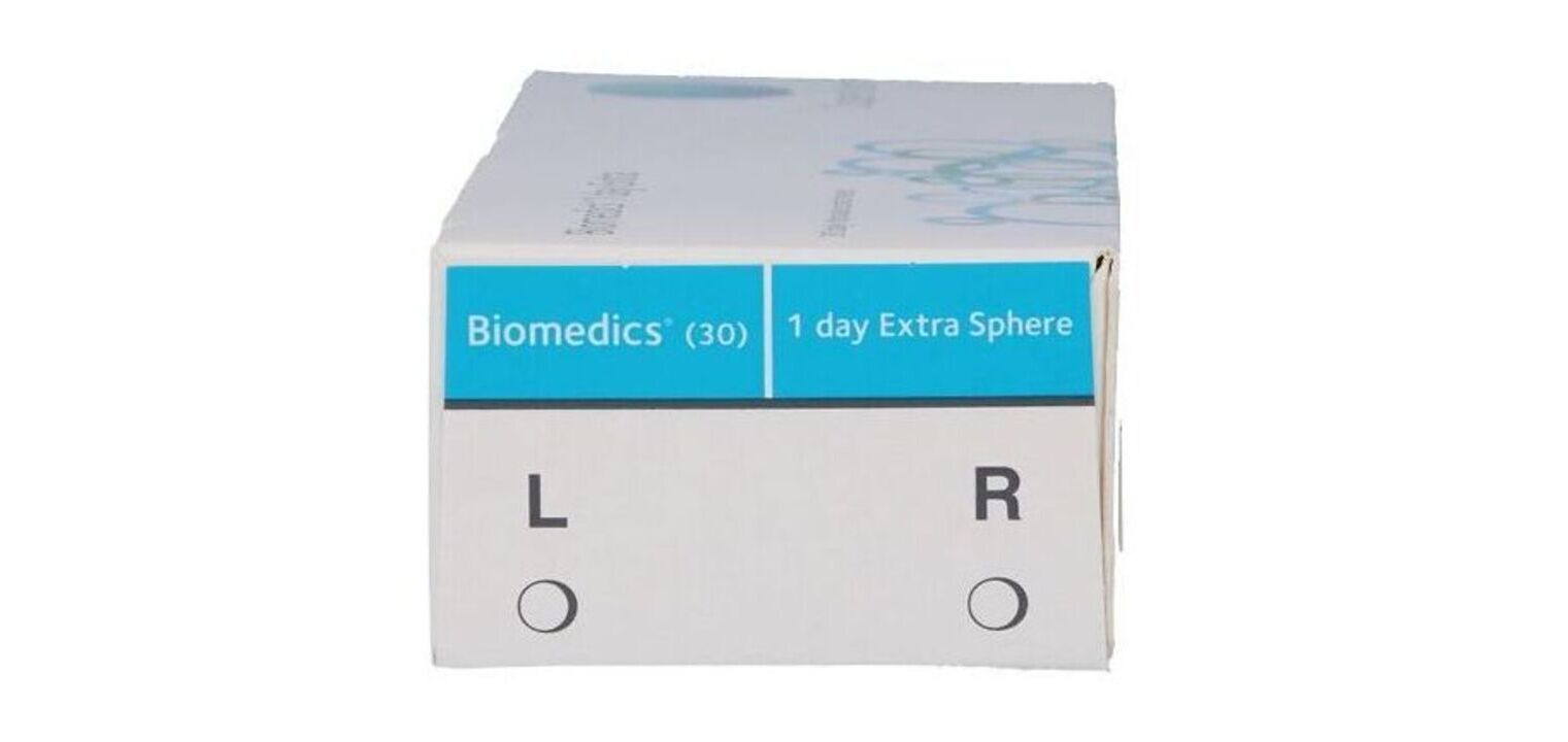Lentilles de contact Biomedics Biomedics 1 Day Extra