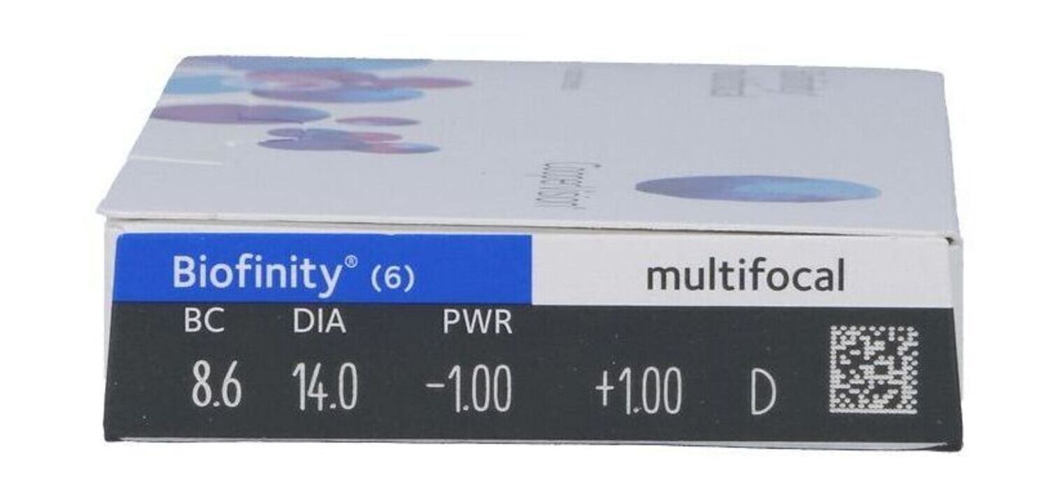 Biofinity Multifocal N - Boîte de 6 - Lentilles Mensuelle
