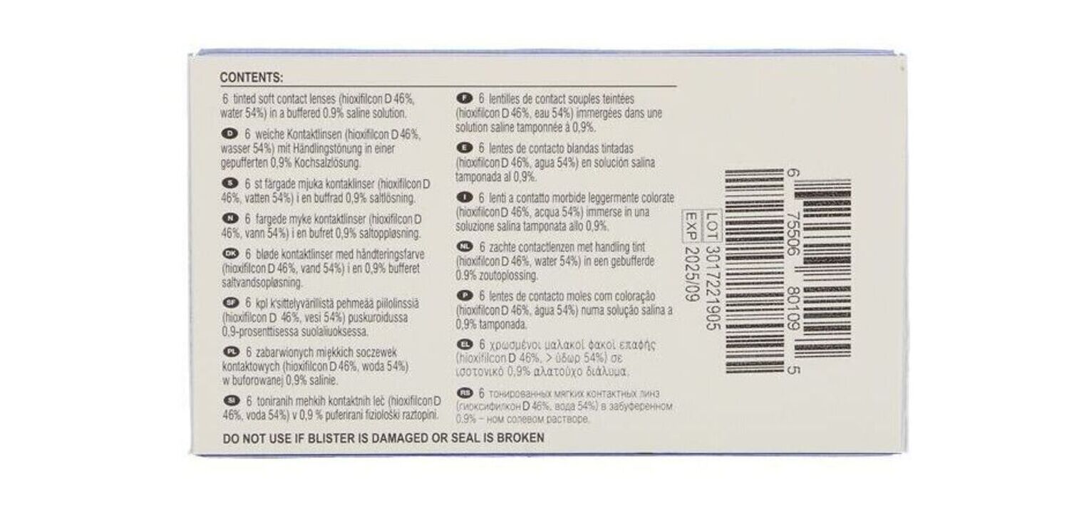 extreme H2O 54% - Boîte de 6 - Lentilles Mensuelle