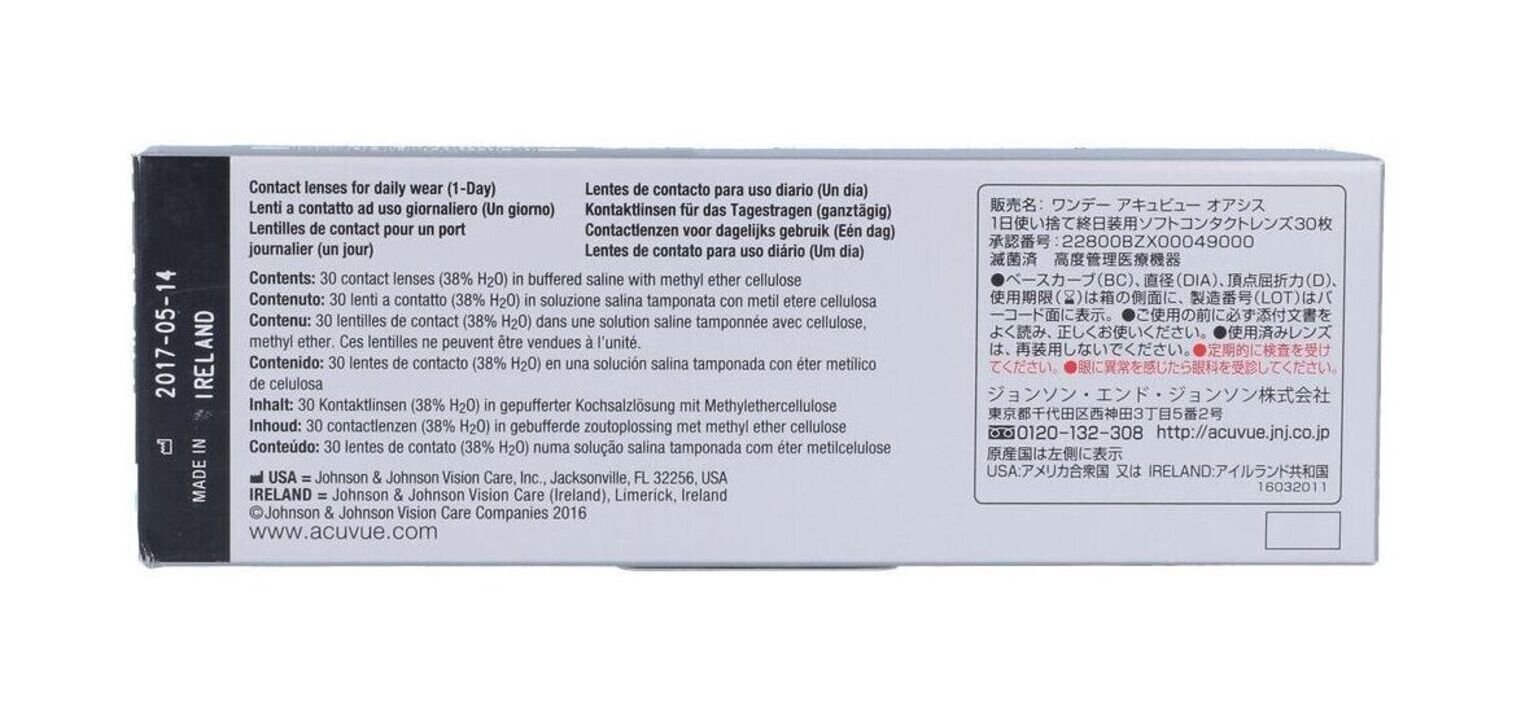 Acuvue Oasys 1-Day - 30er Schachtel - Tageslinsen