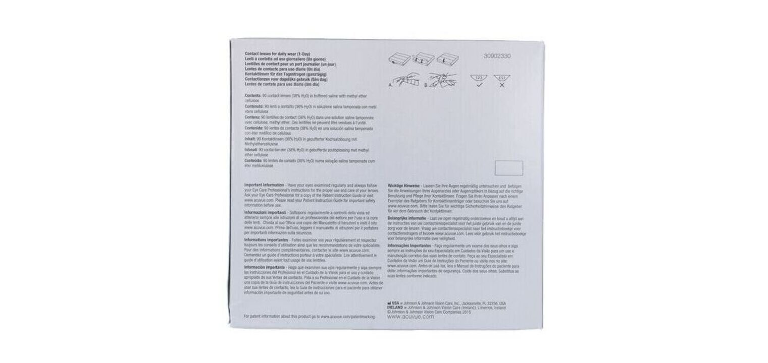 Acuvue Oasys 1-Day - Pack of 90 - Daily Contact lenses