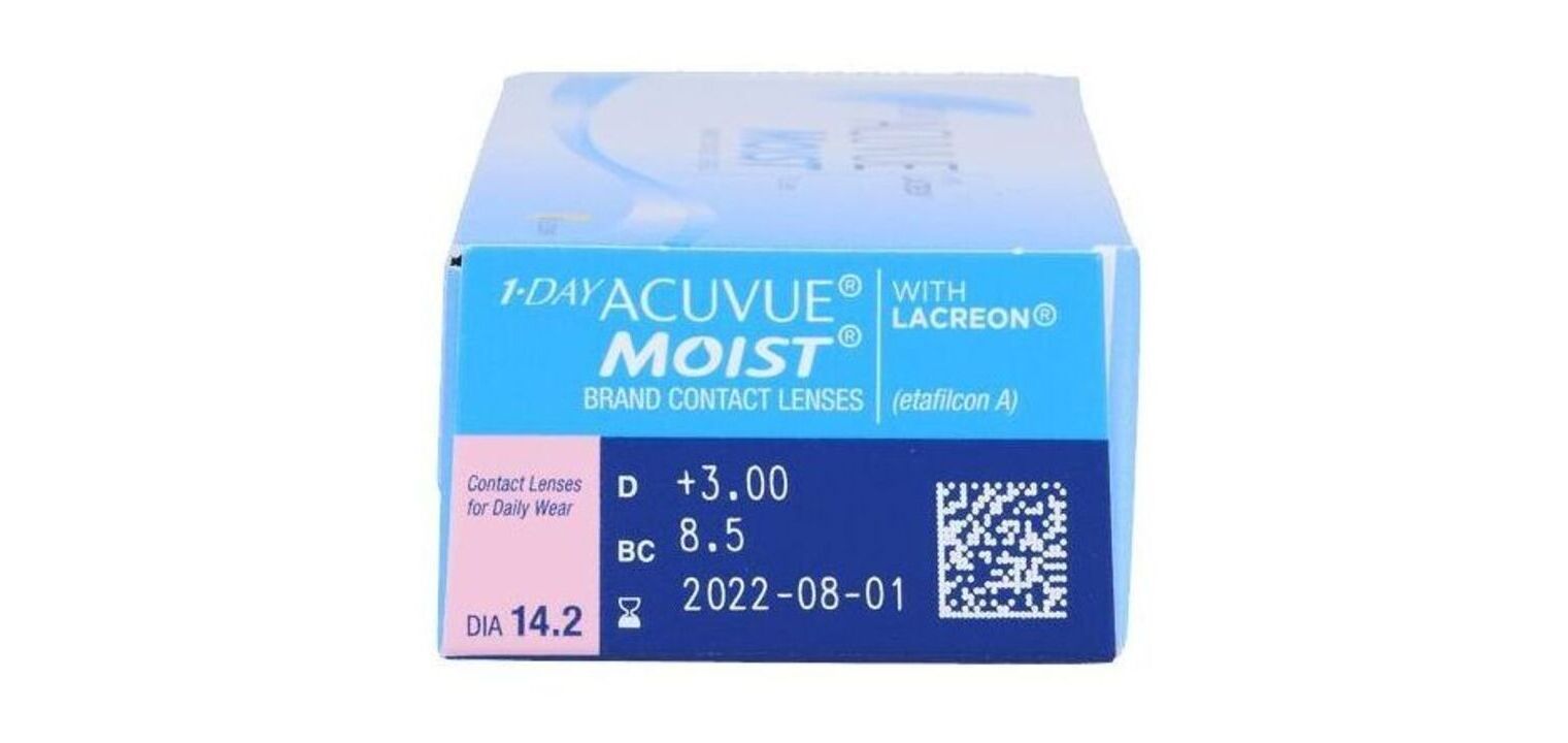 Lentilles de contact Acuvue 1Day Acuvue Moist