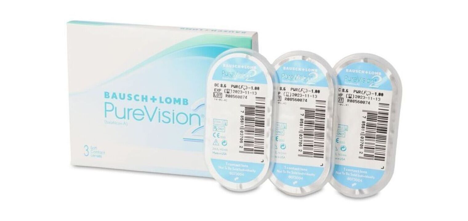 PureVision2 - Boîte de 3 - Lentilles Mensuelle