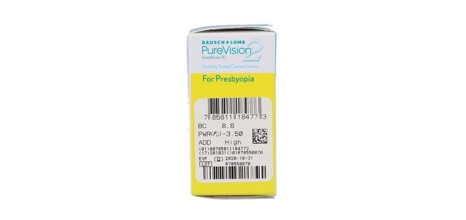 PureVision2 For Presbyopia - Pack of 6 - Monthly Contact lenses
