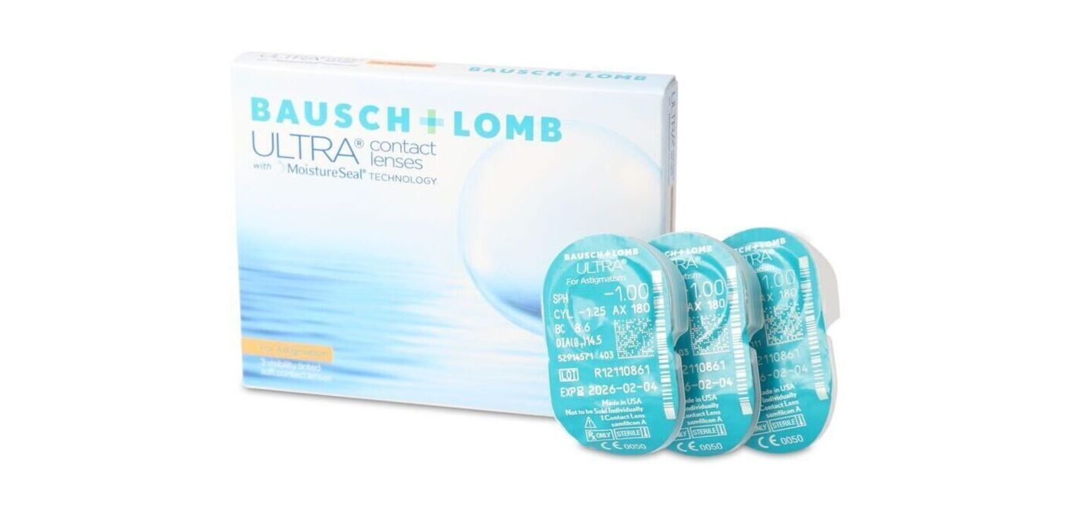 Ultra For Astigmatism - Boîte de 3 - Lentilles Mensuelle