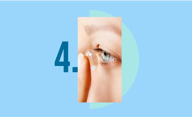 Step 4: Fitting your contact lens Step 4: Fitting your contact lens