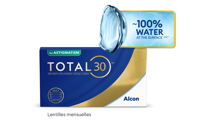 Lentilles de contact mensuelles Total 30 for Astigmatism